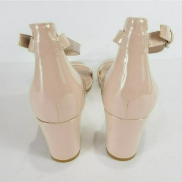 Nine West Pruce Ankle Strap Block Heel Sandals -Natural - Picture 9 of 11